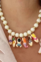 Versatile Cute Swimmer Beaded Necklace