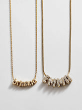 Bubble Letter Custom Necklace - Extra Small Bubble Letter
