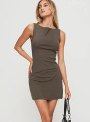 Zimmie Mini Dress Charcoal