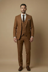Men’S Three-Piece Wedding Guest Suit – Tailored Slim Fit Jacket, Waistcoat And Trousers For Formal Celebrations