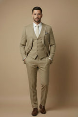Men’S Three-Piece Wedding Guest Suit – Tailored Slim Fit Jacket, Waistcoat And Trousers For Formal Celebrations