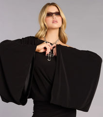 Effortlessly Extra Off-The-Shoulder Mini Dress