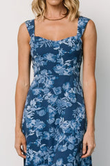 Mandy Maxi Dress | Blue Floral