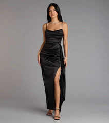 Danika Satin Mermaid Sash Formal Dress