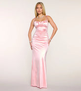 Lesley Satin Mermaid Formal Dress