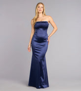 Jess Satin Corset Lace-Up Mermaid Formal Dress
