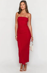 Imogen Red Maxi Dress