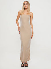 Samper Strapless Maxi Dress Champagne