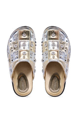 Azalea Wang Anslie Gold Slip On Flat