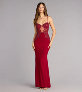 Dakota Lace Applique Mermaid Formal Dress