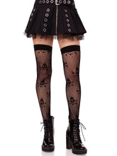 Skull Net Thigh Highs