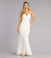 Anisa Pearl Rhinestone Mermaid Formal Dress