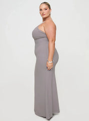 Arabellia Maxi Dress Grey Curve