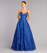 Soraya Glitter A-Line Formal Dress
