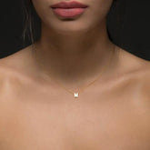 JuliaFashion-Gold Color Initial Charms Necklace