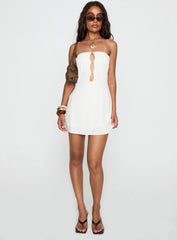The Motions Bead Detail Playsuit White