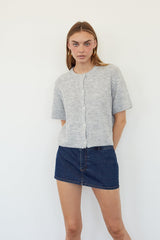 Gabriette Ribbed Knit Cardigan