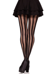 Kyra Striped Net Tights