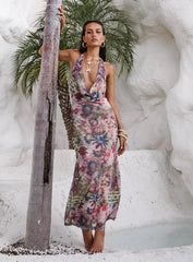 Cassiday Halter Maxi Dress Multi