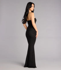 Darcy Glitter Strapless Mermaid Formal Dress
