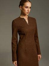 Horsebit Detail A-Line Mini Dress