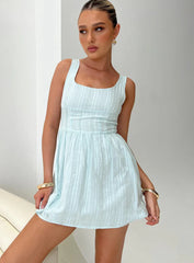 Lorinda Mini Dress Blue