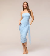 Raise A Toast Mesh Bodycon Midi Dress