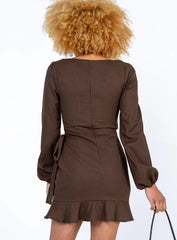 The Villa Mini Dress Brown