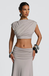 Amara Top - Light Grey