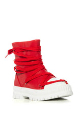 Richie Red Lace Tied Sneaker