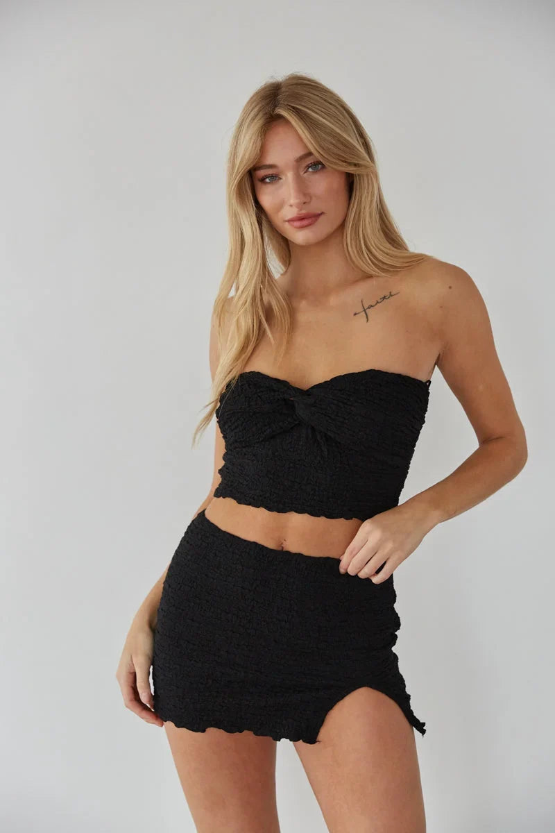 Avalon Smocked Mini Skirt