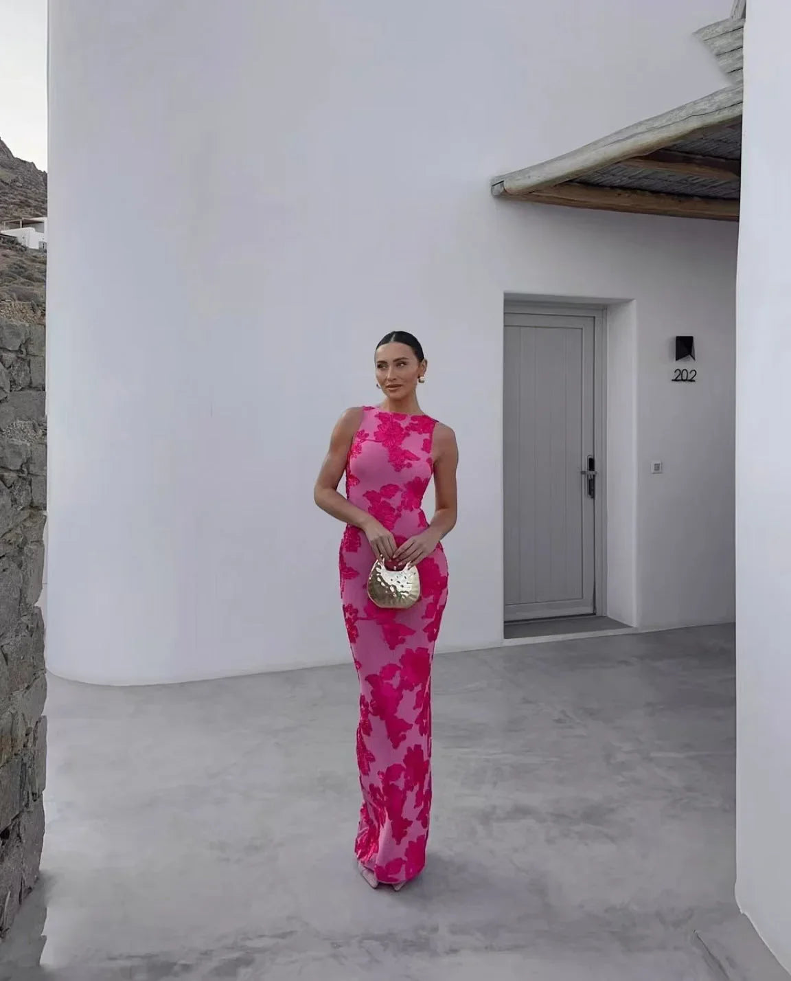 Morganite Maxi Dress - Pink