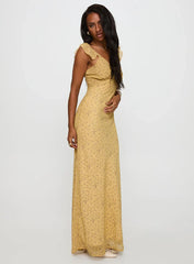 Dearlie Frill Maxi Dress Multi
