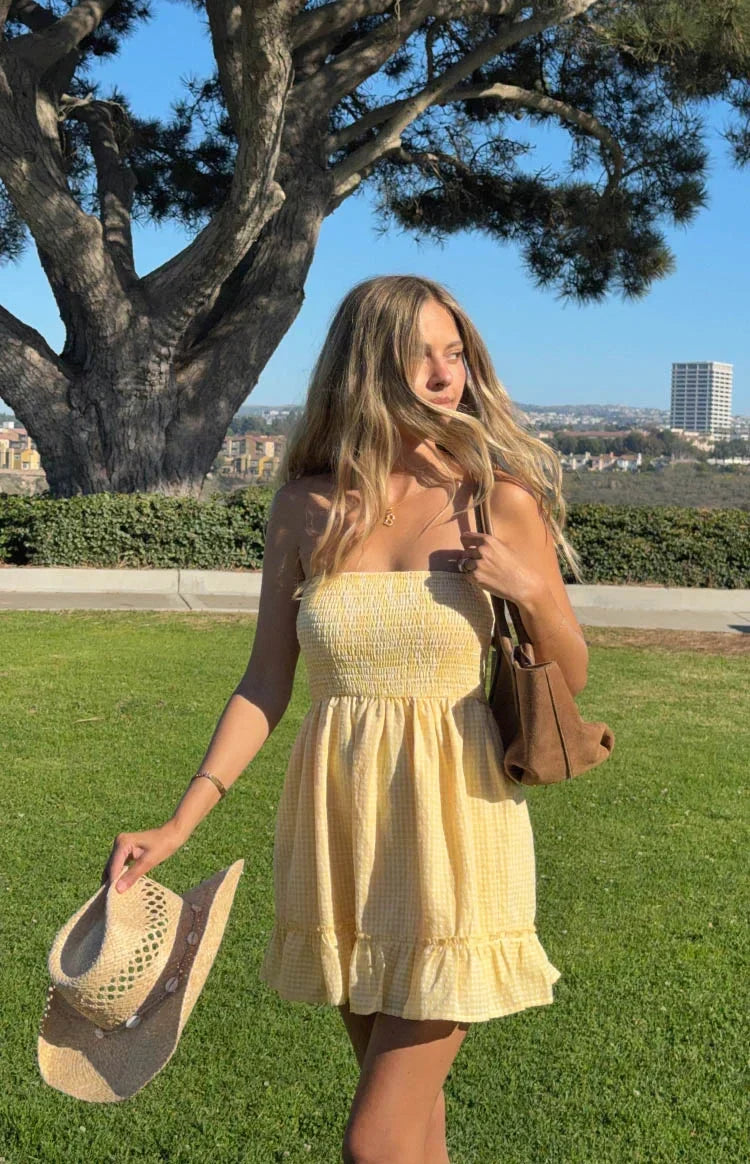 Kimmy Yellow Mini Dress