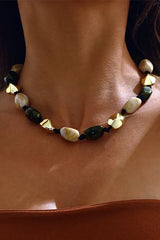 Bohemian Vintage Resin Beaded Necklace