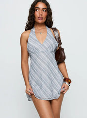 Best Mistake Halter Mini Dress Multi
