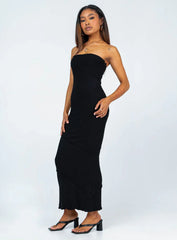 Oscar Midi Dress Black