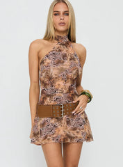 Kataryna Halter Mini Dress Multi