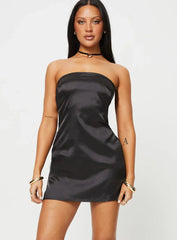 Shaya Strapless Mini Dress Black