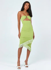 Tropicana Midi Dress Green