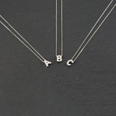 JuliaFashion-Gold Color Initial Charms Necklace