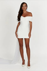 Off-the-shoulder Bodycon Cocktail Dress