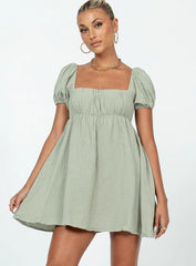 Let's Dance Mini Dress Sage