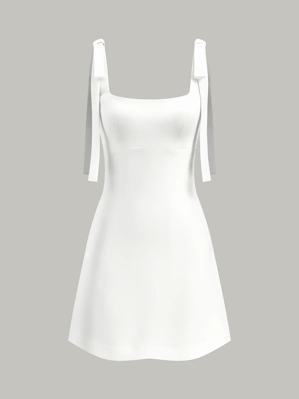 Bow-Strap Backless Mini Dress