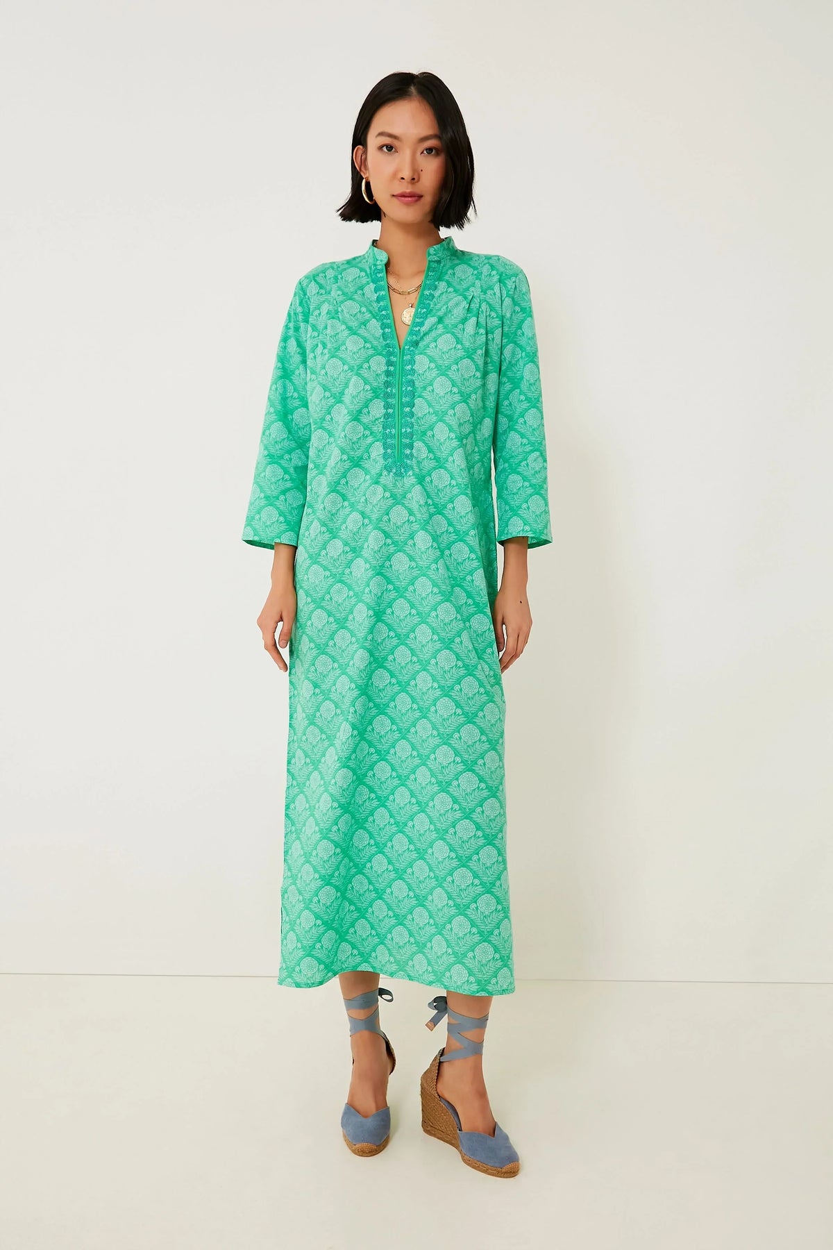 Green Lauren Clorinda Long Kurta