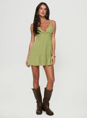 Elpida Mini Dress Sage