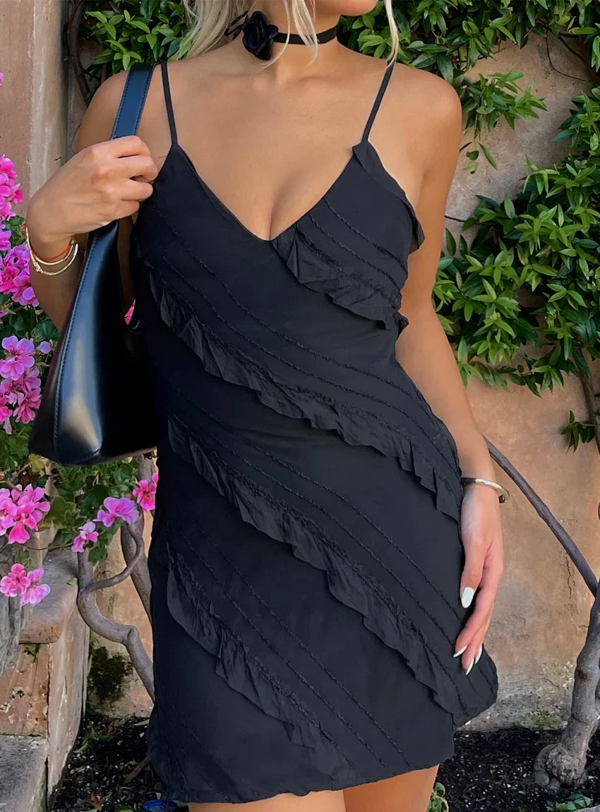 Lars Mini Dress Black