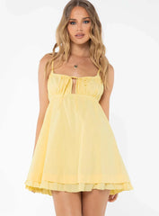 Empress Of Love Mini Dress Yellow
