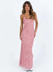 Knox Maxi Dress Pink Floral