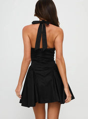 Karisse Halter Mini Dress Black